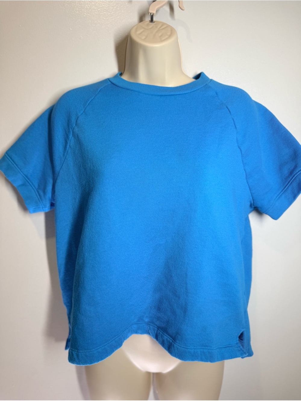 PINK Victoria's Secret Kids Bright Blue Short Sleeve Sweatshirt